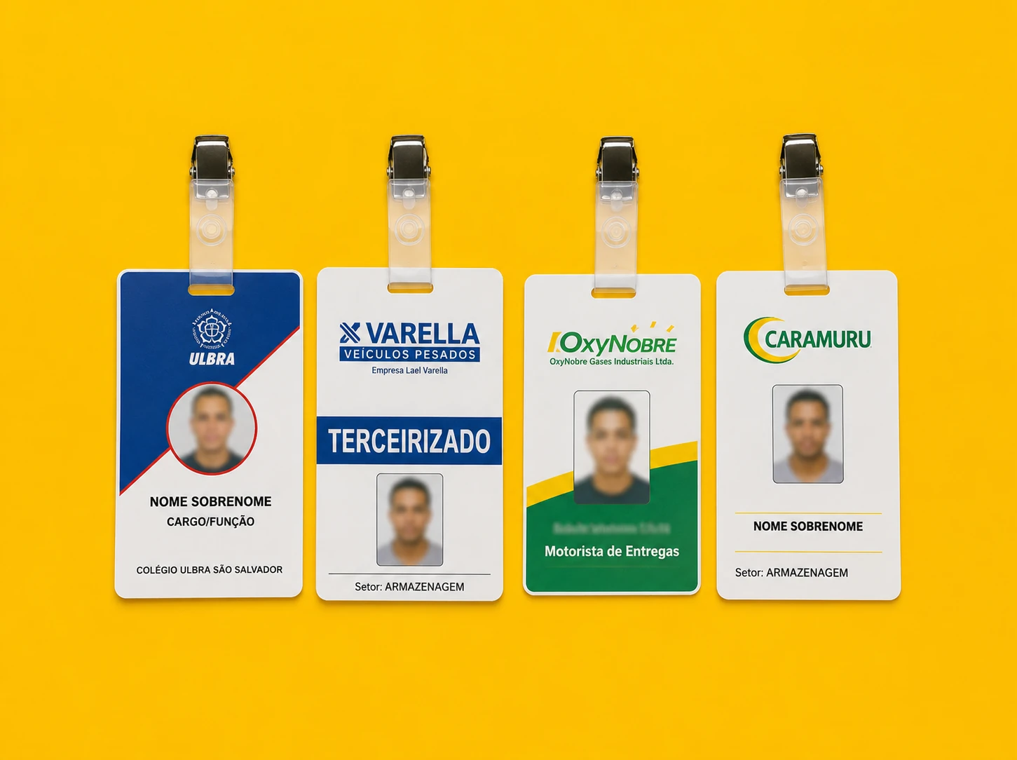 Crachás personalizados para empresas