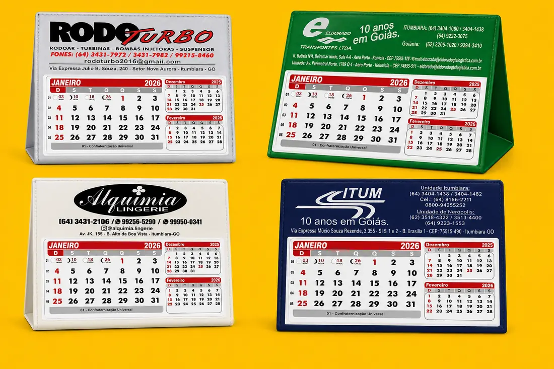 Calendários Personalizados